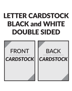 letter cardstock black and white