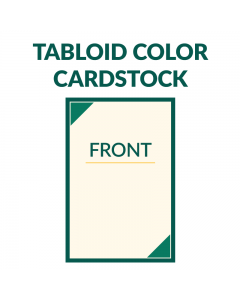 Tabloid color cover stock