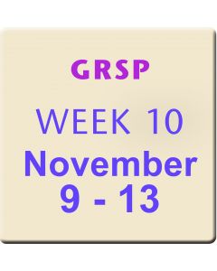 Week 10, Nov 9-13, 2015, GRSP