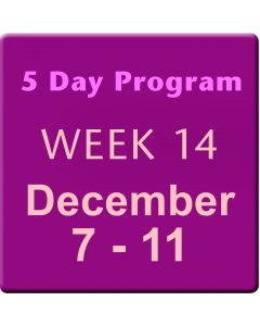 Week 14, Dec 7-11, 2015, 5 Day Program Tuition