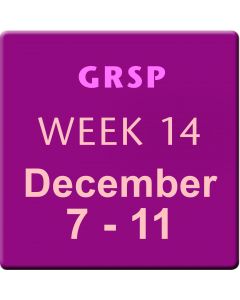 Week 14, Dec 7-11, 2015, GRSP