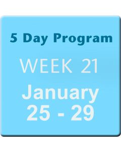 Week 21 Jan 25-29, 2016, 5 Day Program Tuition