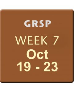 Week 7, Oct 19-23, 2015, GRSP