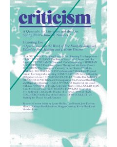 Honoring Eve: A Special Issue on the Work of Eve Kosofsky Sedgwick Edited by Erin Murphy and J. Keith Vincent