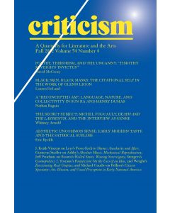 Criticism Volume 54, Number 4, Fall 2012