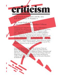 Criticism, Volume 57, Number 4, Fall 2015