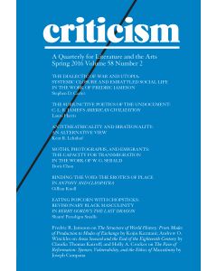 Criticism, Volume 58, Number 2, Spring 2016