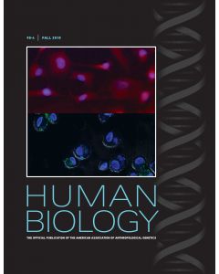 Human Biology Volume 90, Number 4, Fall 2018