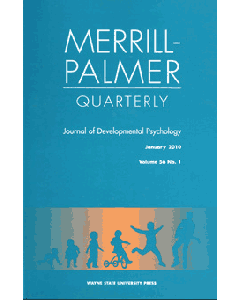 Merrill-Palmer Quarterly Volume 56, Number 1, January 2010