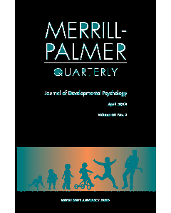 Merrill-Palmer Quarterly Volume 60, Number 2, April 2014